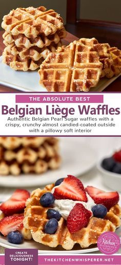 Waffle Recipe Belgian, Waffles Liege, Waffle Dough Recipe, Sugar Waffles Recipe, Liege Waffle Recipe, Pearl Sugar Waffles, Belgium Waffle Recipe, Best Belgian Waffle Recipe, Liege Waffles Recipe