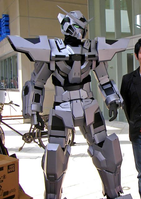 gundam cosplay | Gundam Cosplay: Gundam Exia [Silver Color] Gundam Cosplay, Eva Foam Armor, Black Cosplayers, Gundam Exia, Robot Costumes, Foam Armor, Cosplay Helmet, Cosplay Tutorial, Gundam Art