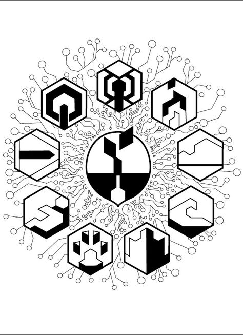 Horizon zero dawn tattoo design Horizon Forbidden West Symbols, Horizon Zero Dawn Symbol, Horizon Forbidden West Tattoo Ideas, Horizon Game Tattoo, Horizon Zero Dawn Cross Stitch, Horizon Zero Dawn Tattoo Ideas, Hzd Tattoo, Aloy Tattoo, Dawn Tattoo Ideas