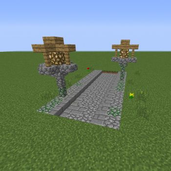 Minecraft Blueprints, Town Street, Beautiful Streets, Street Lamp, Medieval Town, Minecraft Houses, Wood Planks, Come Together, Minecraft