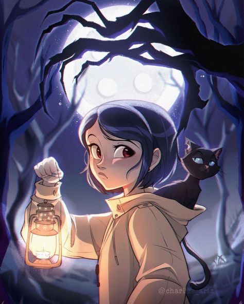 “You probably think this world is dream come true, but you’re wrong” 🐈‍⬛🗝️ #coraline #happyhalloween #halloween #fanart #digitalart | Instagram Character Art Ideas, Coraline Book, Halloween Fanart, Coraline And Wybie, Coraline Art, Coraline Aesthetic, Coraline Jones, Theme Harry Potter, Spooky Movies