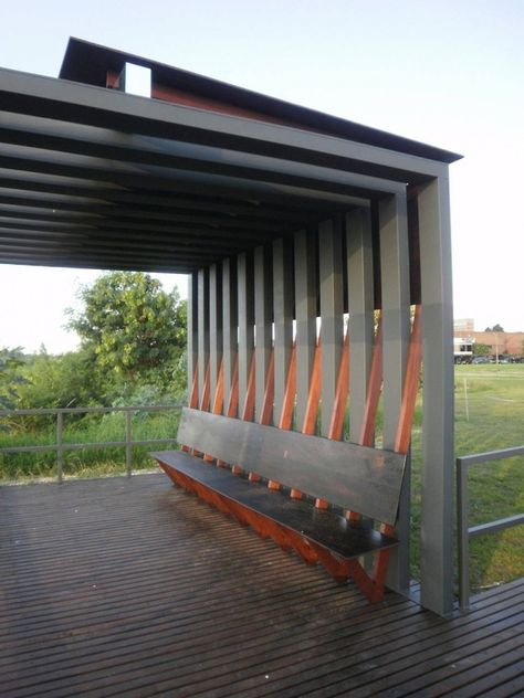 Bus Stop Design, Landscape Structure, Glass Countertops, Porte Cochere, Landscape Elements, Metal Fence, Urban Furniture, Pergola Kits, Shade Structure