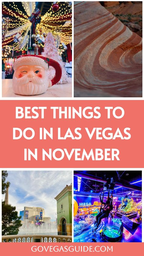 November is one of our favorite times to visit Las Vegas. Here are the best things to do in Las Vegas in November. Las Vegas Spa Day, Thanksgiving In Las Vegas, Las Vegas To Do List, Must Do In Vegas, Fun Things To Do In Las Vegas, Best Things To Do In Vegas, What To Do In Las Vegas, Las Vegas 2024, Things To Do In Las Vegas 2024