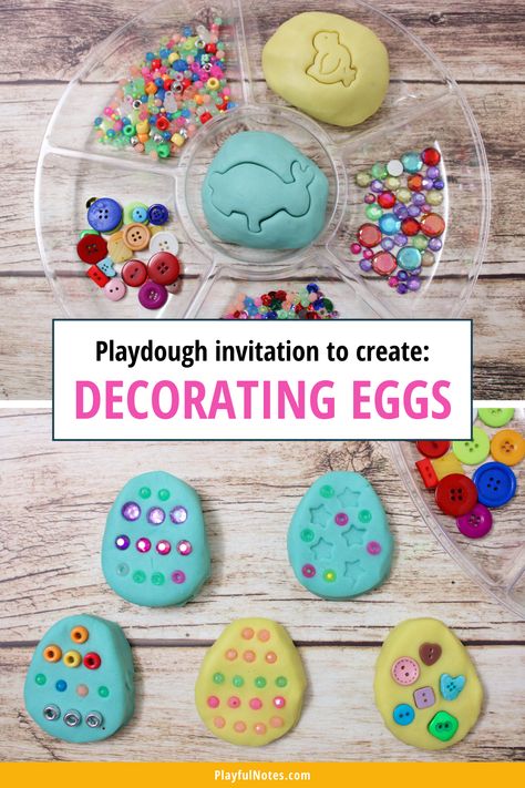 Toddler Easter Learning Activities, Simple Easter Activities For Kids, Easter Art Activities For Kids, Spring Play Dough Activities, Easter Daycare Activities, Easter Sensory Activities For Kids, Easter Ece Ideas, Children Easter Activities, Children’s Easter Activities