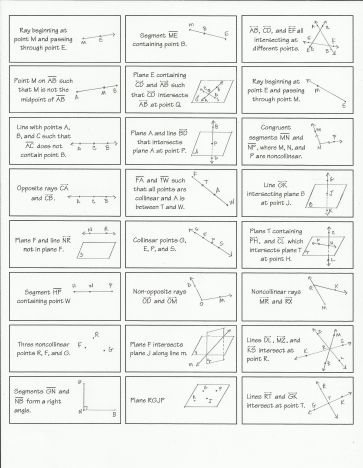 Points Lines And Planes, Geometry Basics, Geometry Interactive Notebook, Block Schedule, Geometry Vocabulary, Plane Geometry, Penny Floor, Geometry Lessons, Teaching Geometry