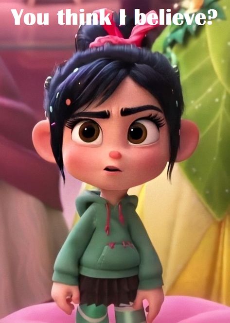 I never believe on fact that you know , I believe on what see by myself . I'm cool ? Characters Expressions, Sassy Disney, Disney Kızları, Vanellope Y Ralph, Wallpapers Cute, Walt Disney Princesses, Vanellope Von Schweetz, Bff Drawings, Frozen Disney Movie