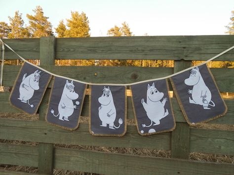 Birthday Banner Party Banner Moomin Kids Party by ViViCreative, $30.00 Moomin Party, Moomin Valley, Tove Jansson, Pottery Crafts, 25th Birthday, I Love You Forever, Decoration Diy, Party Banner, Bday Party