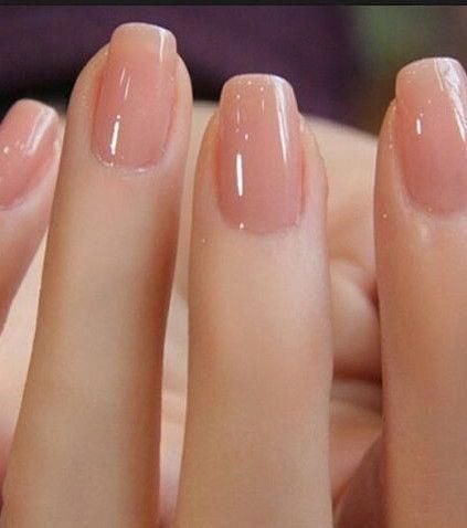 #Nail clr on beautiful hands Milky Nails, Glamorous Nails, Minimalist Nails, Classy Nails, Short Acrylic Nails, Nail Polish Colors, Perfect Nails, Nude Nails, Wedding Nails