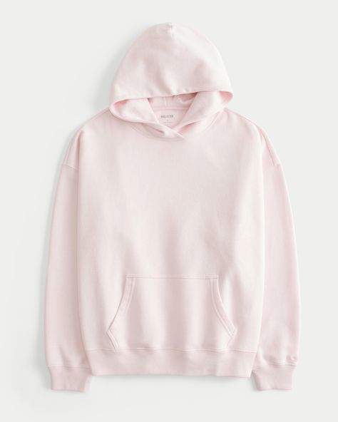 Women's Hollister Feel Good Fleece Oversized Cozy Hoodie | Women's Tops | HollisterCo.com Hollister Clothes, Light Pink Hoodie, Buy Hoodies, Hoodie Aesthetic, Hollister Hoodie, Cozy Hoodie, Abercrombie Kids, Oversized Hoodie, Pink Hoodie