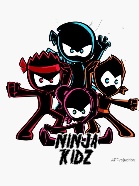 "Ninja Kidz TV" Sticker for Sale by AFProjection | Redbubble Ninja Kidz Tv, Tv Journal, Ninja Video, Tv Sticker, Ninja Kidz, Ninja Kids, Stitch Quotes, Art Backpack, Weird Quotes