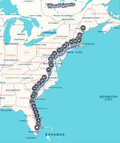 Amazing places to visit on your trip down I-95.  The left coast doesn't have all the fun! Amazing Places To Visit, East Coast Travel, Rv Road Trip, East Coast Road Trip, Us Road Trip, Destination Voyage, Rv Travel, Future Travel, Road Trip Usa