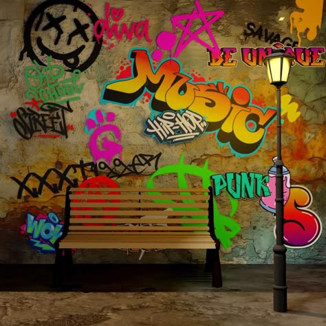 Sims 4 Graffiti Wallpaper, Sims 4 Street Decor Cc, Trap House Sims 4 Cc, Sims 4 Graffiti Cc, Sims 4 Cc Blender, Sims 4 Blender Scene Free, Blender Scene Sims 4, Sims 4 Blender Scene, Graffitti Street