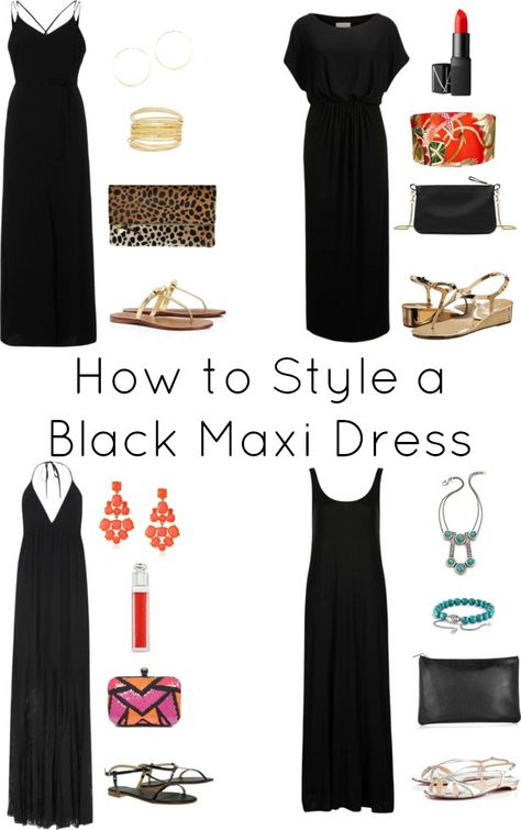 How To Have Style, How To Dress For A Wedding, Trendy Dresses Summer, Maxi Dress Outfit, What To Wear To A Wedding, Black Dress Outfits, Black Maxi, Dresses To Wear To A Wedding, Maxi Dress With Sleeves