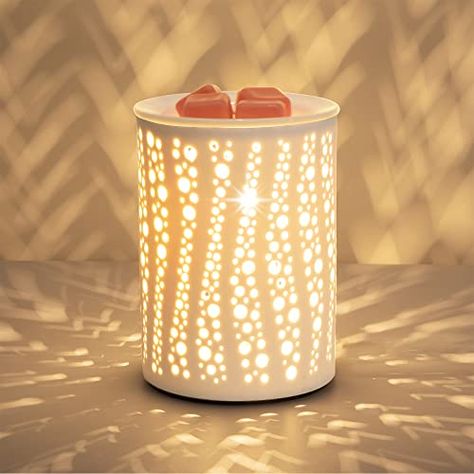 PALANCHY Wax Melt Warmer Ceramic Oil Burner Electric Candle Wax Warmer Burner Melter Fragrance Warmer for Home Office Bedroom Aromatherapy Gift & Decor 2 Bulbs Included Gift Box Packaged Wax Melter, Ceramic Wax Warmer, Candle Melter Wax Warmer, Thanksgiving Birthday Parties, Cute Electric Wax Warmer, Ceramic Wax Warmer Handmade, Cute Wax Melt Burner, Electric Wax Burner, Candle Wax Warmer