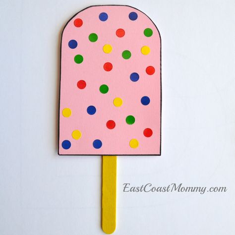 P Is For Popsicle Craft, Polka Dot Crafts For Kids, Letter P Art Preschool, Sweet Treat Crafts For Toddlers, Pk3 Activities, P Crafts For Preschoolers, P Is For Craft, P Is For, Letter P Crafts For Preschoolers