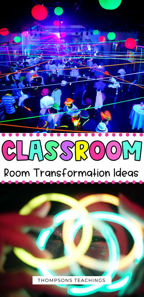 Make learning fun and reward your students with these 8 different classroom theme days and classroom transformation activities! Whether you just finished a unit or are having a classroom party you will love these easy prep (and some even digital) themes and game ideas for your elementary classroom. See glow day ideas, holiday activities, and more here today! Classroom Theme Days, Dinosaur Day, Student Incentives, Ideas For The Classroom, Classroom Incentives, Elementary Classroom Themes, Glow Day, Classroom Goals, Science Reading