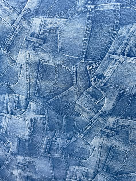 Jeans design denim looking print on vinyl non stretch heavy weight 58/60" Sold by the YD. Ships worldwide from Los Angeles California USA. Print On Vinyl, Imvu Textures, Denim Wallpaper, Hologram Printing, Denim Background, Denim Party, Jeans Design, Design Jeans, Denim Texture