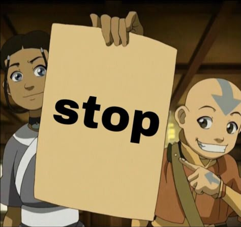 Bro but serious, stop. Its not funny anymore. Avatar Reaction Pics, Atla Reaction Pics, Stop Reaction Pic, Avatar Funny Pictures, Aang Funny, Atla Stickers, Katara Icon, Atla Funny, Avatar The Last Airbender Icons