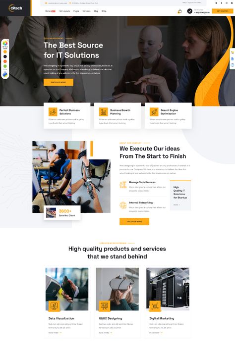 The "Oitech Technology & IT Solutions WordPress Theme" is a versatile and feature-rich solution designed for technology companies, IT service providers, software firms, and related businesses. With its modern design and comprehensive features, this theme offers a powerful platform for showcasing technology solutions, IT services, and connecting with potential clients in the tech industry. Production Company Website, Seo Services Company, Business Growth, Search Engine, Wordpress Theme, Wordpress, Technology, Books