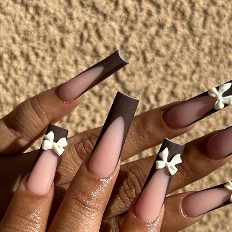 Sarahi Torres ✨🦋 on Instagram: "Cozy vibes🤎 Nail inspo @dreasnails ✨ @nailprofus cover peach use discount code Sarahi for money off your purchases 🤎 #nails #nailsdesign #brown #fall#fallnails #fallcolors #frenchies #nailpolish #nailpolishaddict #nailprodigy #nailtech #explorepage #reels #naillove" Long Nail, Brown Fall, Cozy Vibes, Nail Pro, Nail Tech, Long Nails, Discount Code, Nail Design, Nail Inspo