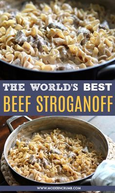 Crock Pot Stroganoff, Stroganoff Beef, Best Beef Stroganoff, Beef Stroganoff Crockpot, Resep Pasta, Beef Stroganoff Easy, Slow Cooker Beef Stroganoff, Ground Beef Stroganoff, Family Friendly Recipes