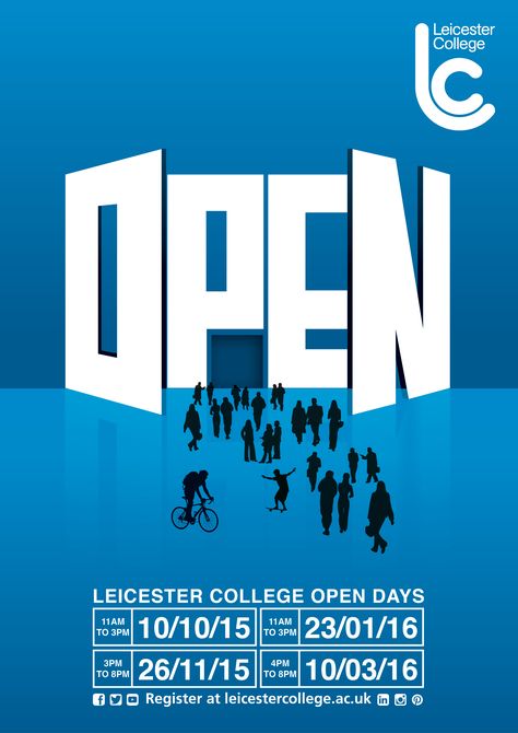 Open Day Poster Design Schools, Anouncment Ideas Poster, Open Day Ideas School, University Event Poster, Opening Poster Design Ideas, New Opening Poster Design, Door Poster Design, Open Day Poster Design, Admission Open Creative Poster