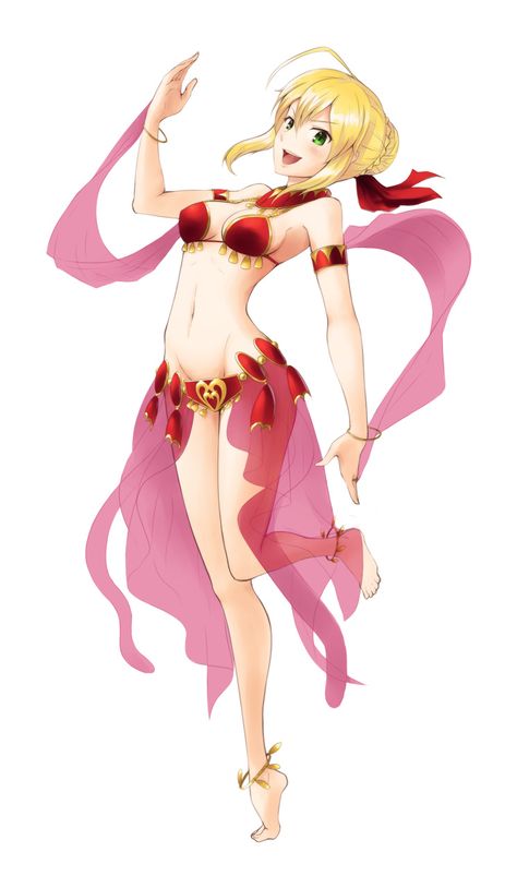 Belly Dancer Nero Fate Nero Claudius, Suisei No Gargantia, Nero Claudius Fate, Harem Outfit, Fate Extra Ccc, Lots Of Jewelry, Nero Claudius, Harem Girl, Dancers Art