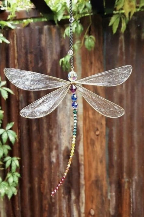 Dragonfly Wedding, Dragonfly Suncatcher, Dragon Fly Craft, Glass Dragon, Fly Craft, Dragonfly Ornament, Beaded Dragonfly, Dragonfly Decor, Dragonfly Art