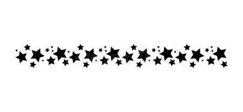 Star Divider Discord, Tumblr Line Divider, Black And White Divider, Simple Header, Star Border Design, Carrd Divider, Cute Dividers, Notion Border, Black Divider