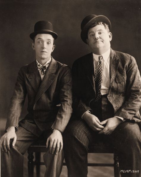 Stan Laurel; Oliver Hardy Oliver Hardy, The Comedian, Great Comedies, Comedy Duos, Laurel And Hardy, Classic Comedies, I Love Cinema, Silent Movie, Silent Film