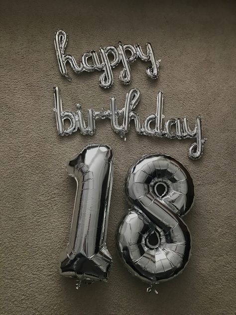 18th birthday ideas 18th Birthday Aesthetic, 18th Birthday Balloons, Bday Aesthetic, 25 Birthday, Happy Birthday 18th, Boy Quotes, 25th Birthday, 2025 Vision, Led Neon Signs