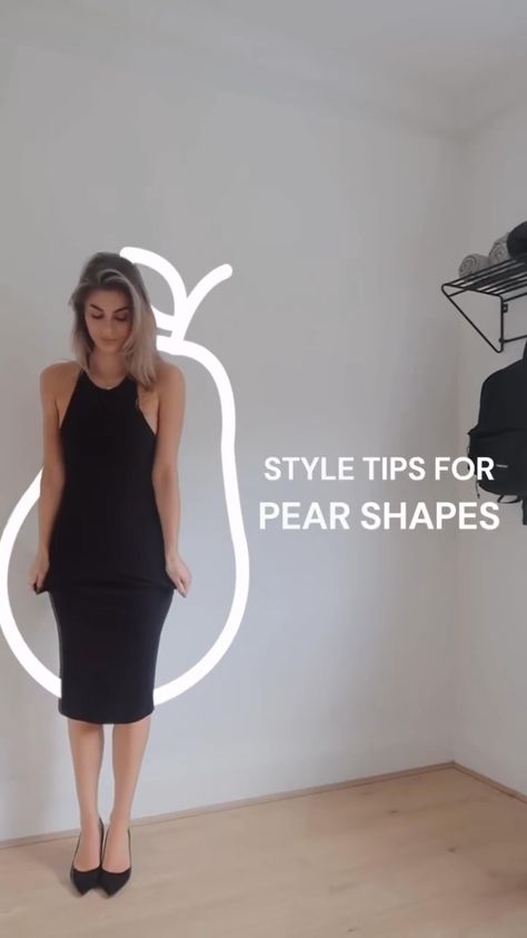 manhattan_fashion_styles on Instagram: Tips for PEAR body shapes ❌✔️ @fashioninflux Body Types Pear Outfit, Pear Shape Aesthetic Outfits, Body Shapes Pear Outfit, Outfit Style For Pear Shape, Vase Body Shape Clothes, Outfit According To Body Shape, Fashion For Pear Body Shape, Maxi Dress For Pear Shape Body Types, Dressing According To Body Shape