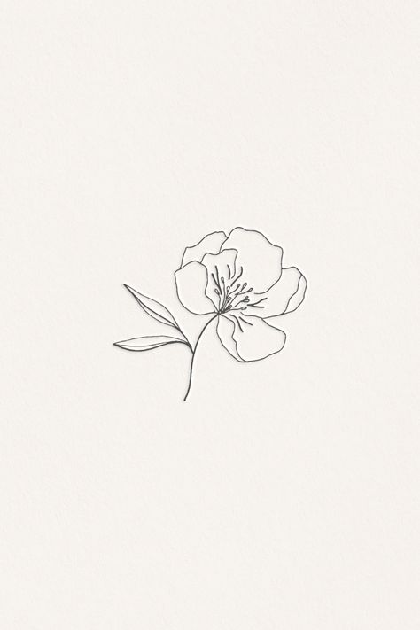 Flower Without Stem Tattoo, Modern Floral Drawing, Flowers Minimalist Drawing, Blooming Flower Drawing, Modern Flower Drawing, Flower Symbols, Floral Design Logo, Flowers Illustration Simple, Camelia Flower Tattoo