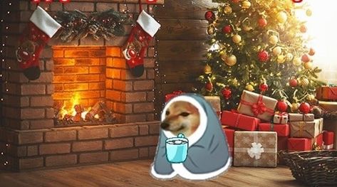 Anime Christmas Wallpaper Pc, Christmas Wallpaper Pc, Chin Chan, Bedroom Wallpapers, Fireplace Tv Wall Decor, Wallpaper Store, Meme Background, Room 2023, Fireplace Tv Wall