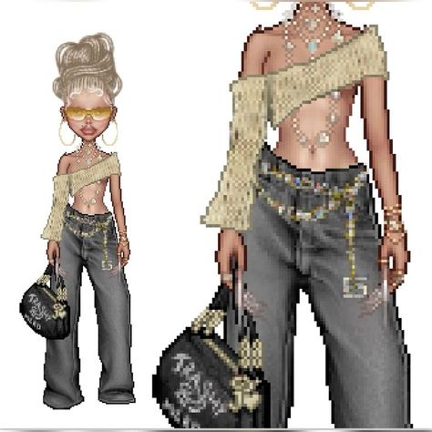 Y2k Art Outfit, Bratz Outfit Ideas, Festival Fashion Outfit, Everskies Fits, Everskies Outfits, Bratz Inspired Outfits, Fashion Gal, Fashion Fail, Virtual Fashion