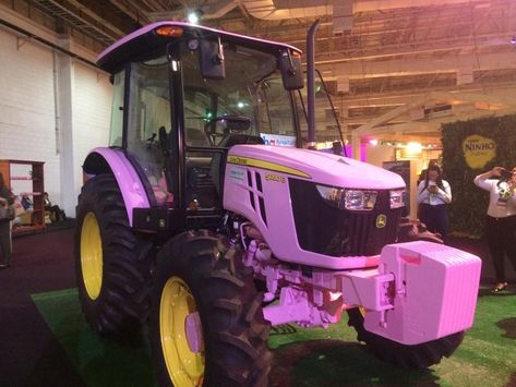 Pink Tractor, The Farmhouse, Country Life, John Deere, Tractor, Cool Stuff, Farmhouse, Pink, Quick Saves