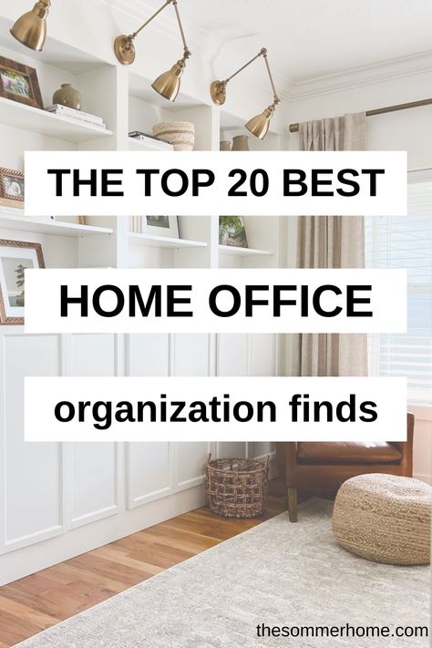 Are you struggling to keep your home office organized and tidy? Does it seem like no matter how hard you try, it's a hopeless battle? If so, you're in luck! Whether you're a budding entrepreneur or a busy professional, this guide is packed with the best home organization and storage ideas to help you maximize efficiency, reduce clutter, and ultimately make your workspace a more productive and enjoyable environment. Read on to discover these ingenious tips and tricks! Best Office Storage, Home Office Storage Solutions, Home Office Storage Ideas, Office Organizing Ideas, Organizing Home Office, Office Storage Ideas, Home Office Organization Ideas, Office Organization Ideas, Office Organization Home