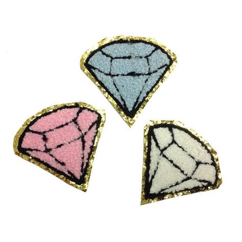 Diamond Patch, Chenille Patches, Cool Embroidery, Rose Patch, Bridal Applique, Chenille Patch, Denim And Diamonds, Cute Patches, Beaded Jewels