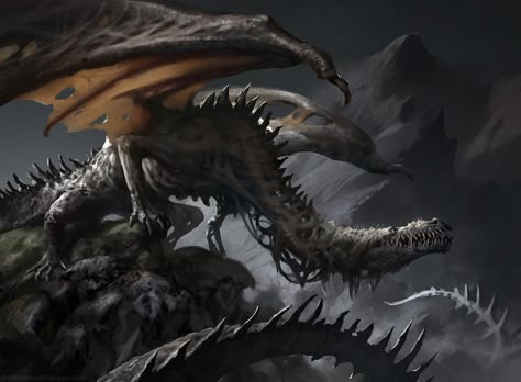 ArtStation - undead dragon dude and some sketches, Brent Hollowell Undead Dragon, Dead Dragon, Zombie Dragon, Dragon Dnd, Beast Creature, Some Sketches, Creature Artwork, Fantasy Beasts, 다크 판타지