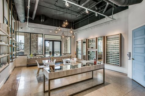 The Optometry Office Reimagined Small Optometry Office Ideas, Optometry Window Display, Modern Optometry Office, Optical Design Ideas, Optometry Office Design, Optometry Office Ideas, Optical Office, Eyewear Shop Design, Optometrist Office