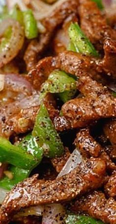 Peper Steak, Black Pepper Beef, Pepper Beef, Beef Stir Fry Recipes, Crockpot Recipes Beef Stew, Chinese Chicken Recipes, Mapo Tofu, Easy Chinese Recipes, Pepper Steak