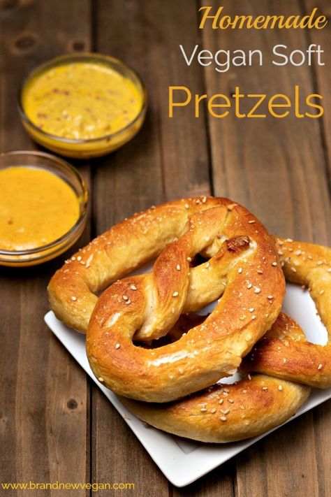 Wfpb Bread, Vegan Soft Pretzels, Vegan Pretzels, Wisdom Teeth Food, Baking Soda Bath, Simple Pantry, Vegan Cheese Sauce, Soft Pretzel, Pantry Ingredients