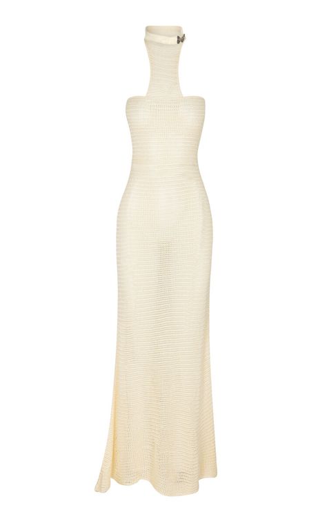 Mari Knit Maxi Dress By Aya Muse | Moda Operandi Beige Long Dresses, Muse Dress, Dress Png, Aya Muse, Knit Maxi Dress, White Slip, Rayon Dress, Maxi Knit Dress, Moda Operandi