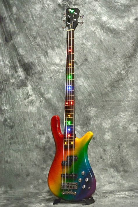 Bass Artwork, Guitar Notes, Electric Guitar Design, Guitar Painting, Julie And The Phantoms, Custom Guitars, Love Of Music, Bass Guitars, Guitar Design