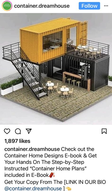 Outdoor Restaurant Design, Summer Mantle, Shipping Container House Plans, Building A Container Home, Container Architecture, Cafe Shop Design, Kiosk Design, Container House Plans, Casa Container