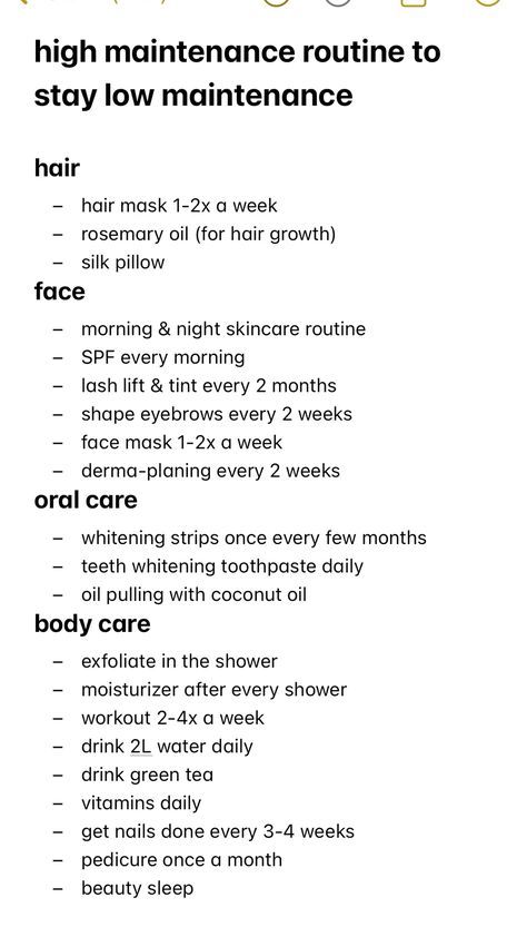 Habits For Healthy Hair, Hair Maintenance Routine, Feminine Maintenance Routine, Full Body Self Care Routine, Body Growth Tips, Self-care Routine Body Care, Self Care Hobbies, Body Routine Skincare, Down There Care Tips