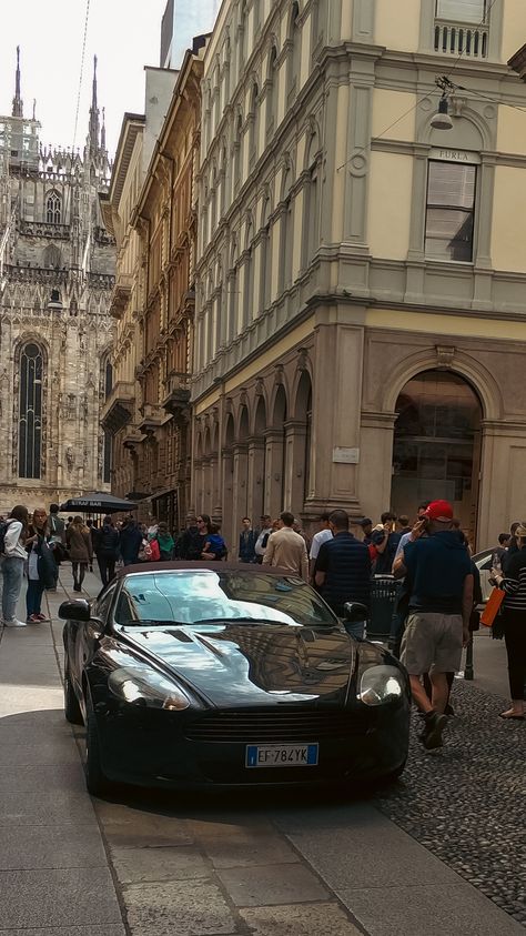 Aston Martin Aesthetic, Italy Old Money, Streets Of Italy, Aston Martin Dbr1, Aston Martin Db9, Italy Street, Cars Luxury, Street Racing Cars, Car Mods