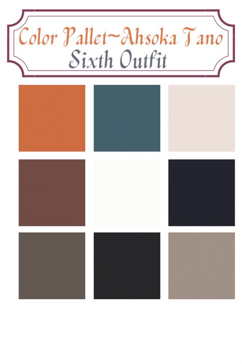 Ahsoka Aesthetic, Star Wars Colors, Ashoka Tano, Star Wars Outfits, Ahsoka Tano, Color Pallets, Colour Palette, Advent, Color Palette