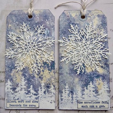 A Vintage Journey: Tag Friday Tags Ideas, Tim Holtz Tags, Snowflake Cards, Tag Ideas, Holiday Planner, Christmas Paper Crafts, Holiday Tags, Christmas Tags, Cards Christmas