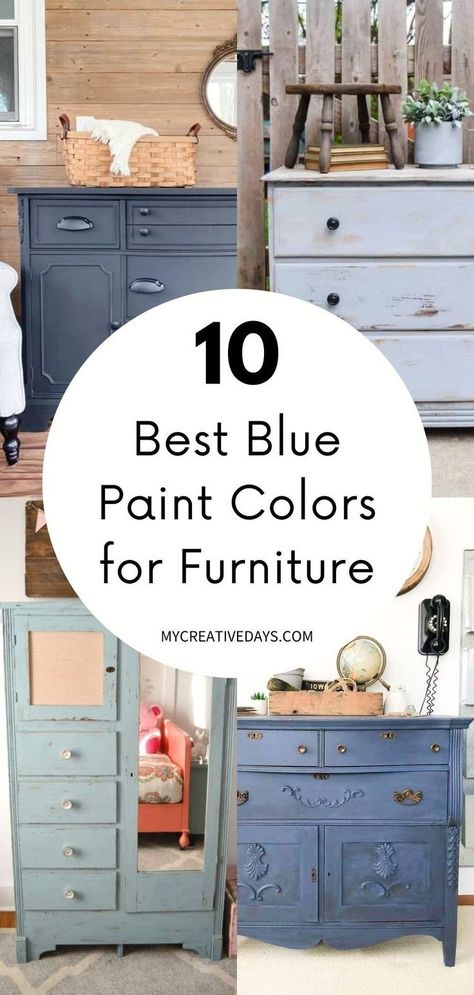 Blue Paint Colors For Furniture, Slate Blue Paint Colors, Paint Colors For Furniture, Slate Blue Paint, Blue Furniture Paint, Colors For Furniture, Paint Colors For 2023, Furniture Paint Colors, French Blue Paint